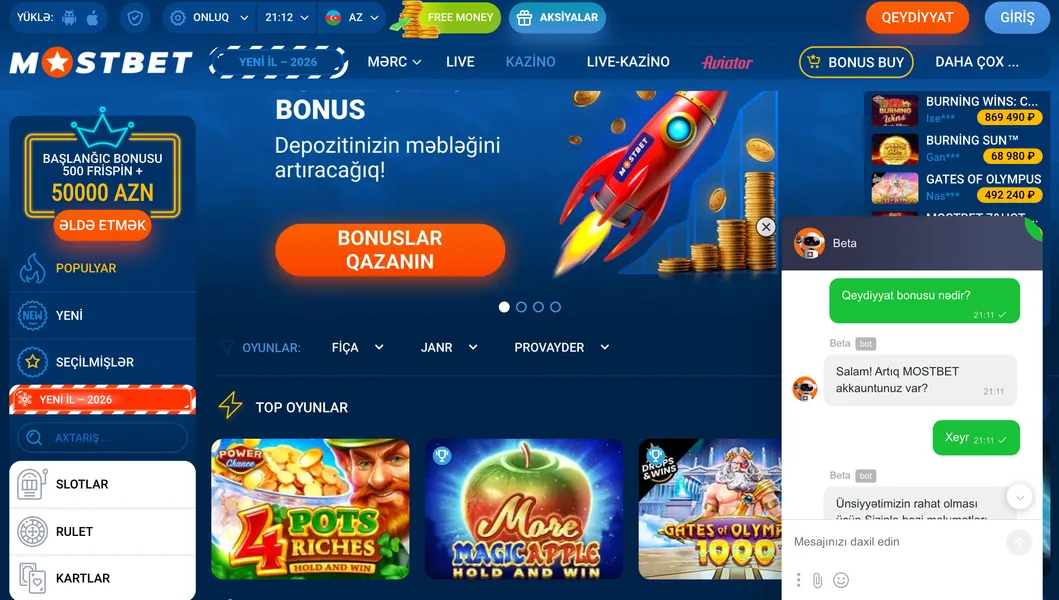 Mostbet müştəri dəstəyi və əlaqə kanalları